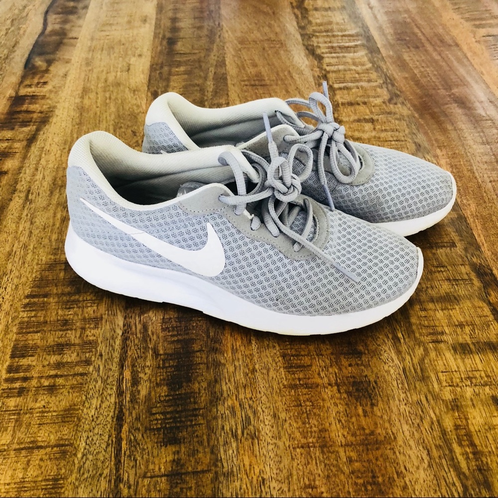 Gray Nike shoes